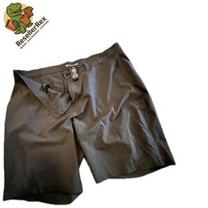 Men's Travis‎ Mathew Golf Shorts Black Flat Front Performance Size 40